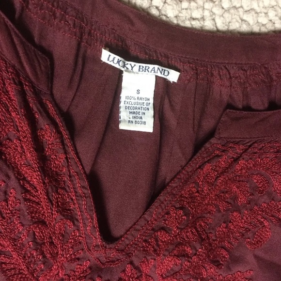 Lucky Brand Boho Peasant Drawstring Dress - Picture 4 of 7